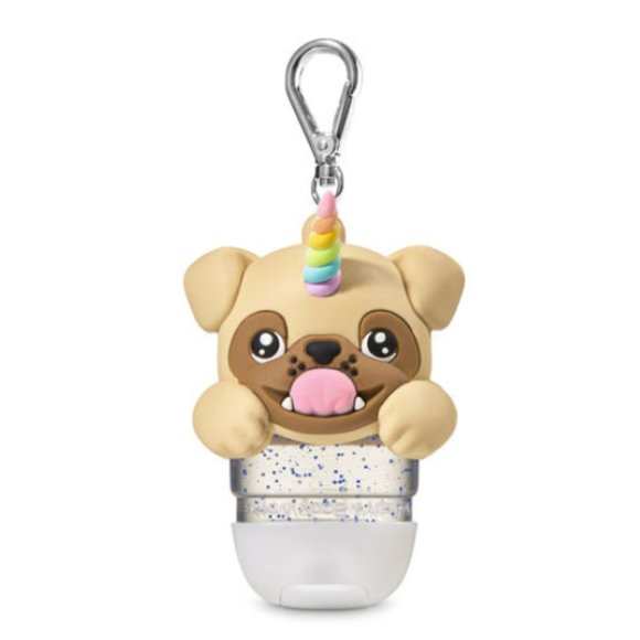 BBW Pugicorn Light-up PocketBac Holder Keychain - Picture 1 of 2